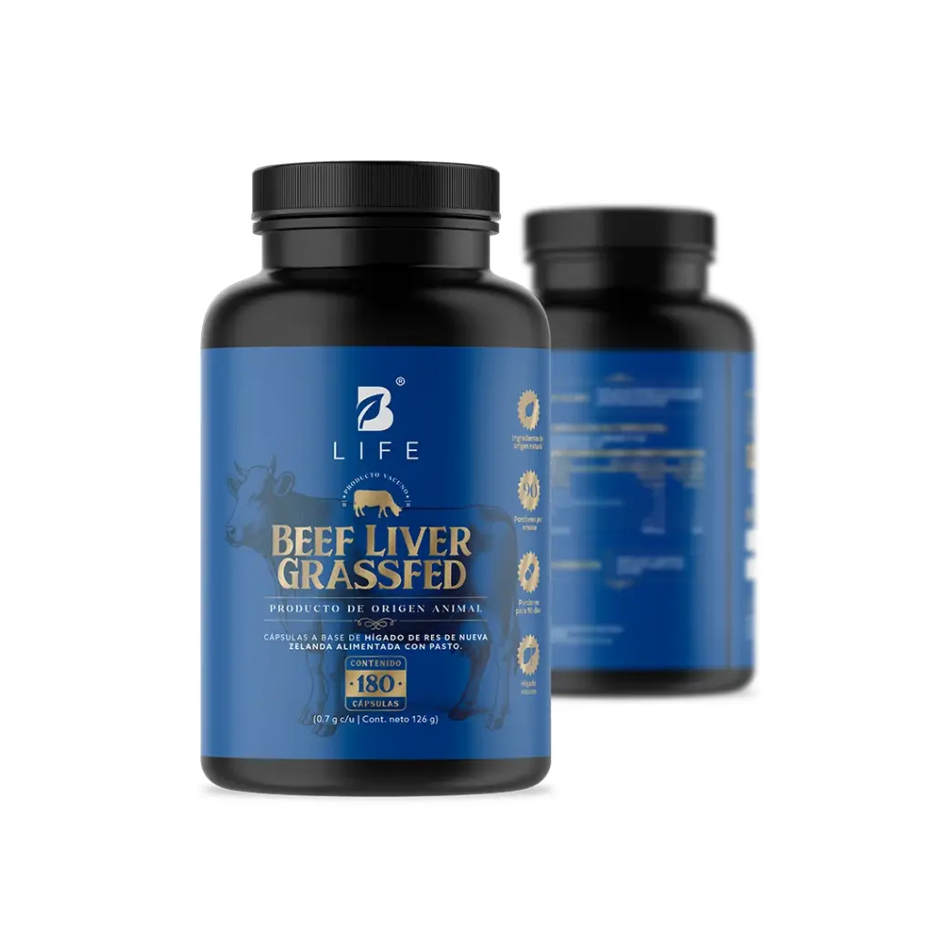 [BLNBEEF] B Life: Beef Liver Grassfed 180 Cápsulas (D) 