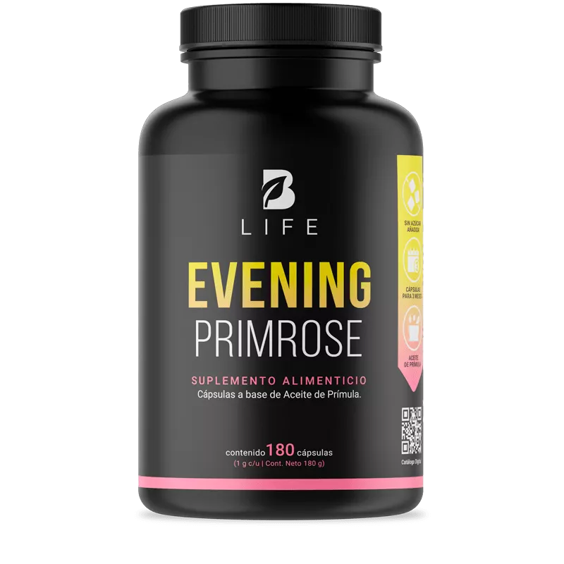 B Life: Evening Primrose | Aceite de Prímula (Onagra) 180 Cápsulas Blandas (D)