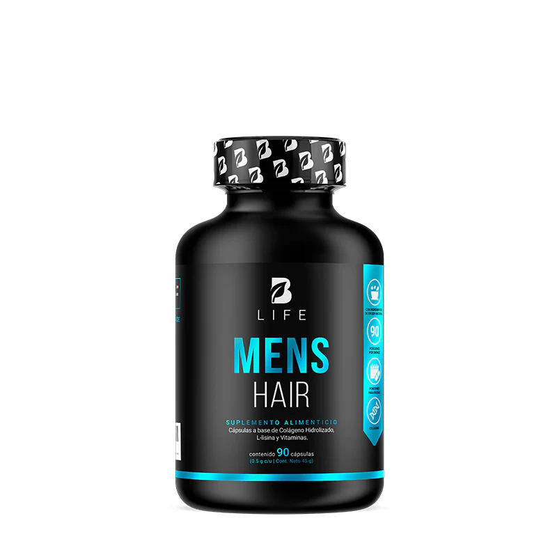 B Life: Men's Hair 180 Cápsulas (D)