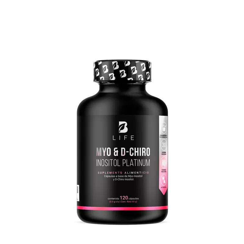 [BLNINOSITOL120RETAIL] B Life: Myo y D-Chiro Inositol Platinum Ratio 40:1  120 Cápsulas Retail (C)