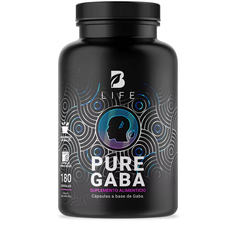 B Life: Pure Gaba | Gaba Pura 180 Cápsulas (D)