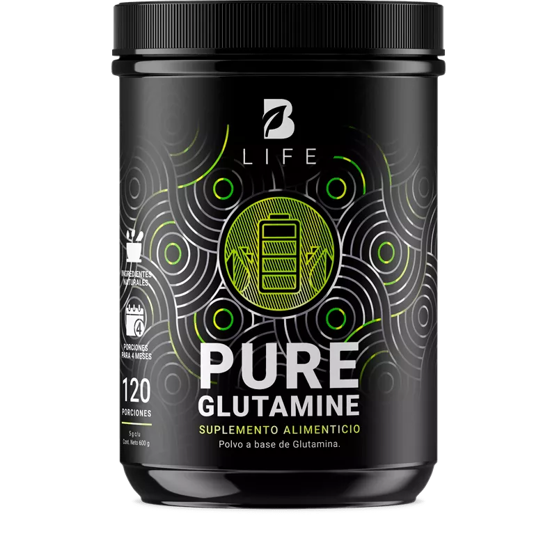 B Life: Pure Glutamine | Glutamina Pura 600g (D)