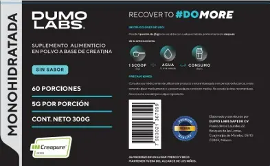Dumo Labs: Creatina 300g 