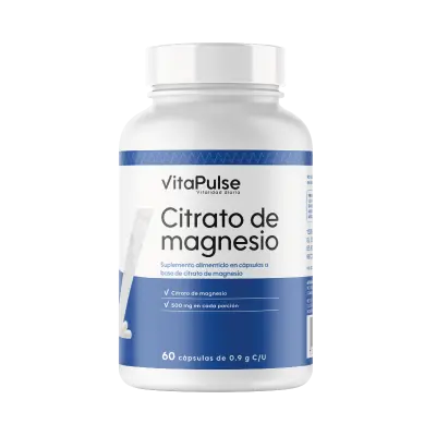 [VPCITRATO15CAPS] VitaPulse: Citrato de Magnesio 15 Cápsulas