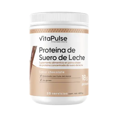 [VPWHEYCHOCO450] VitaPulse: Proteína Suero de Leche 450gr (Chocolate)