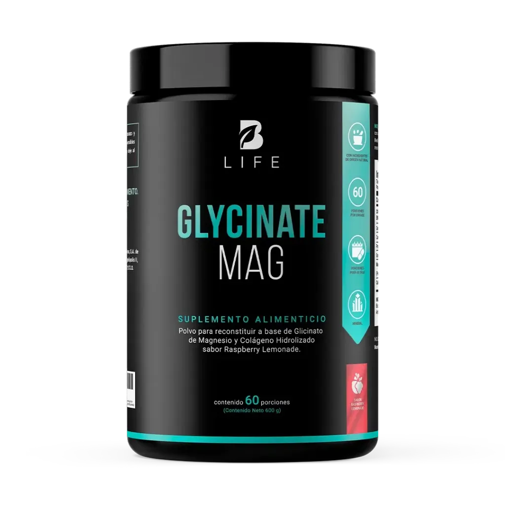 B Life : Magnesium Glycinate Sabor Blue Raspberry (D)